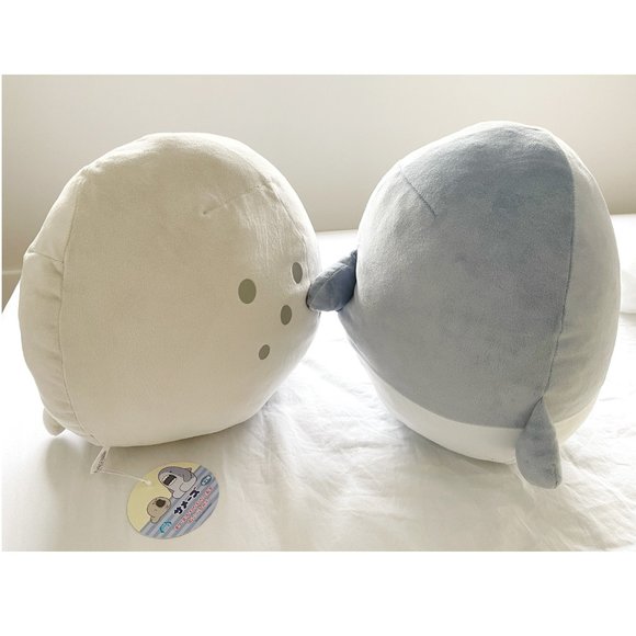 SAME-Z: Shark - Super Fun and Chonky Shark and Seal Plush Set (Set of Two) - Picture 2 of 4